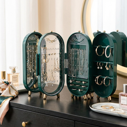 Elegant Jewelry Organizer with Mirror